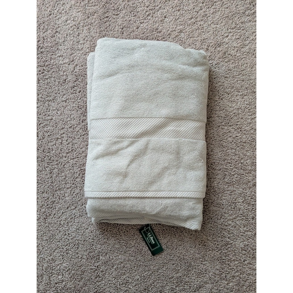 LL Bean Premium Cotton Towel Bath Sheet 272792 Silver Moon 40"X62" NWT